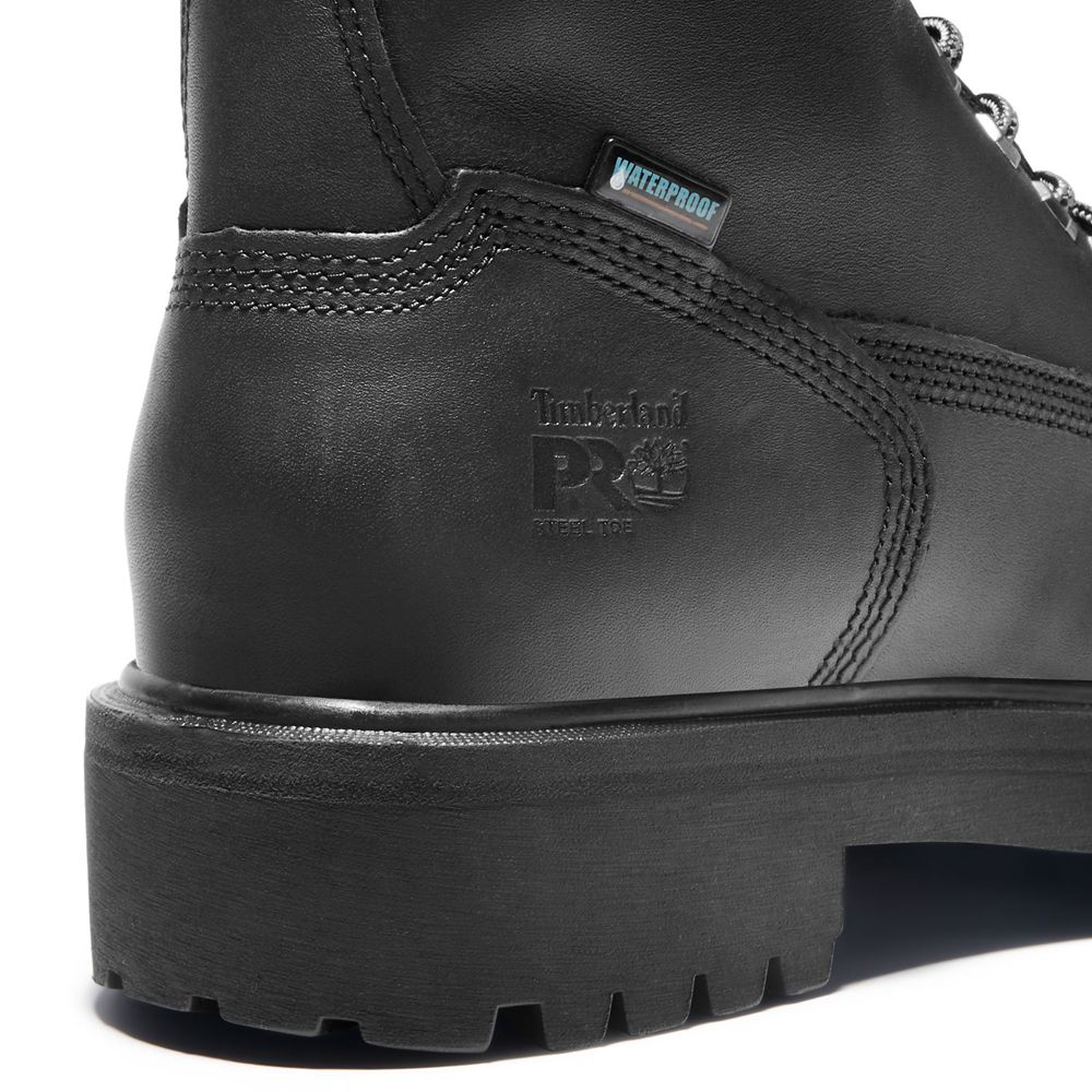 Timberland Pro Μποτακια Ανδρικα Μαυρα - Direct Attach 6\" Steel Toe - Greece 5891246-FG